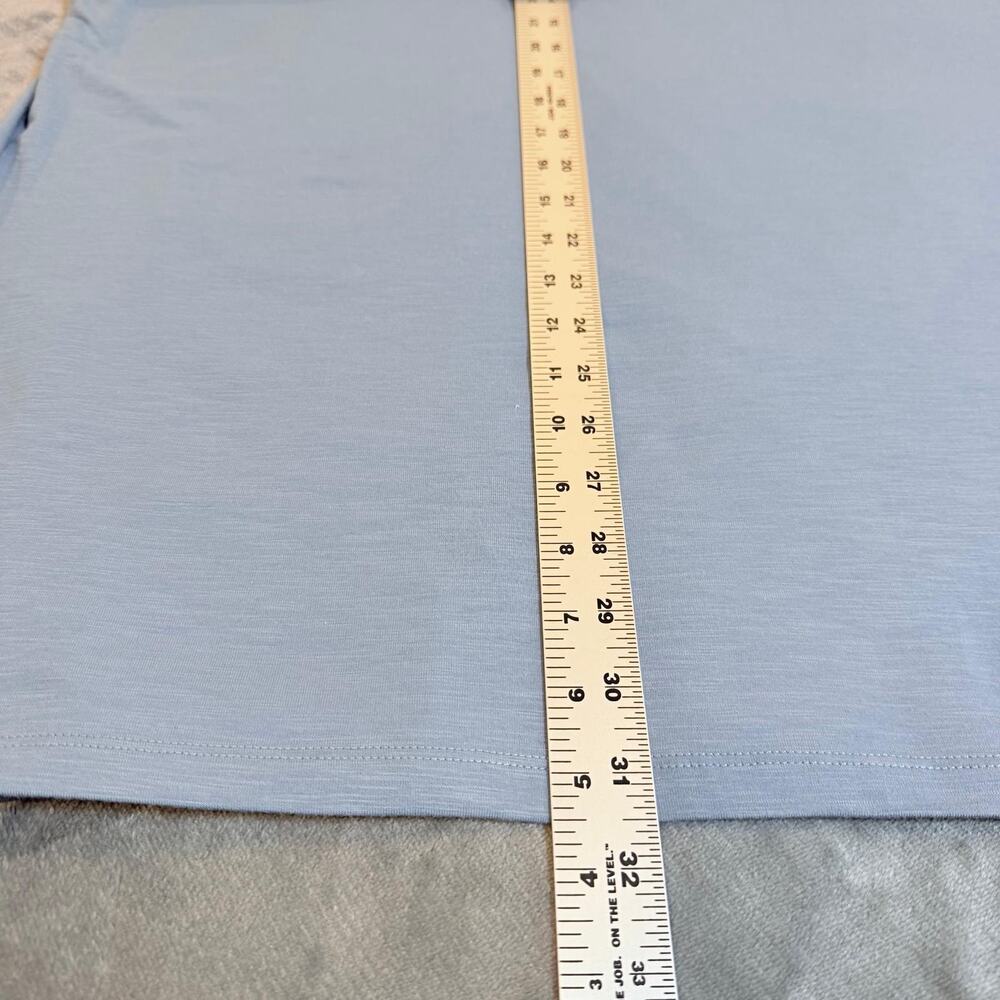 NWT LL Bean Mens Lakewashed Performance Polo Shirt XXL Tall Chalk Blue Pocket - Picture 7 of 9